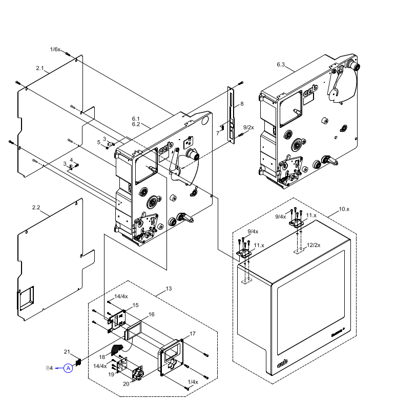 Left Hand Unit - Chassis, Control Panel